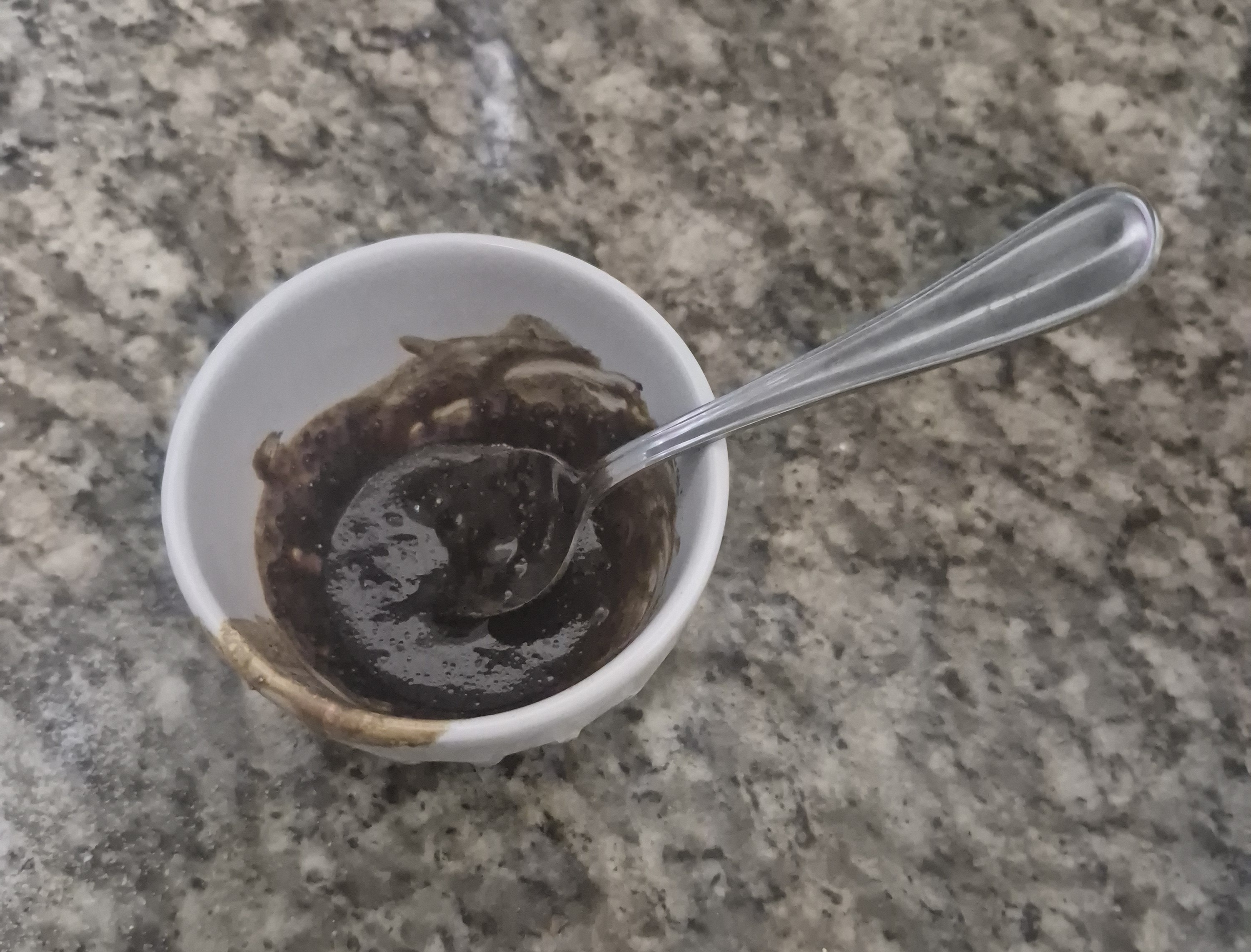 coffee powder and water