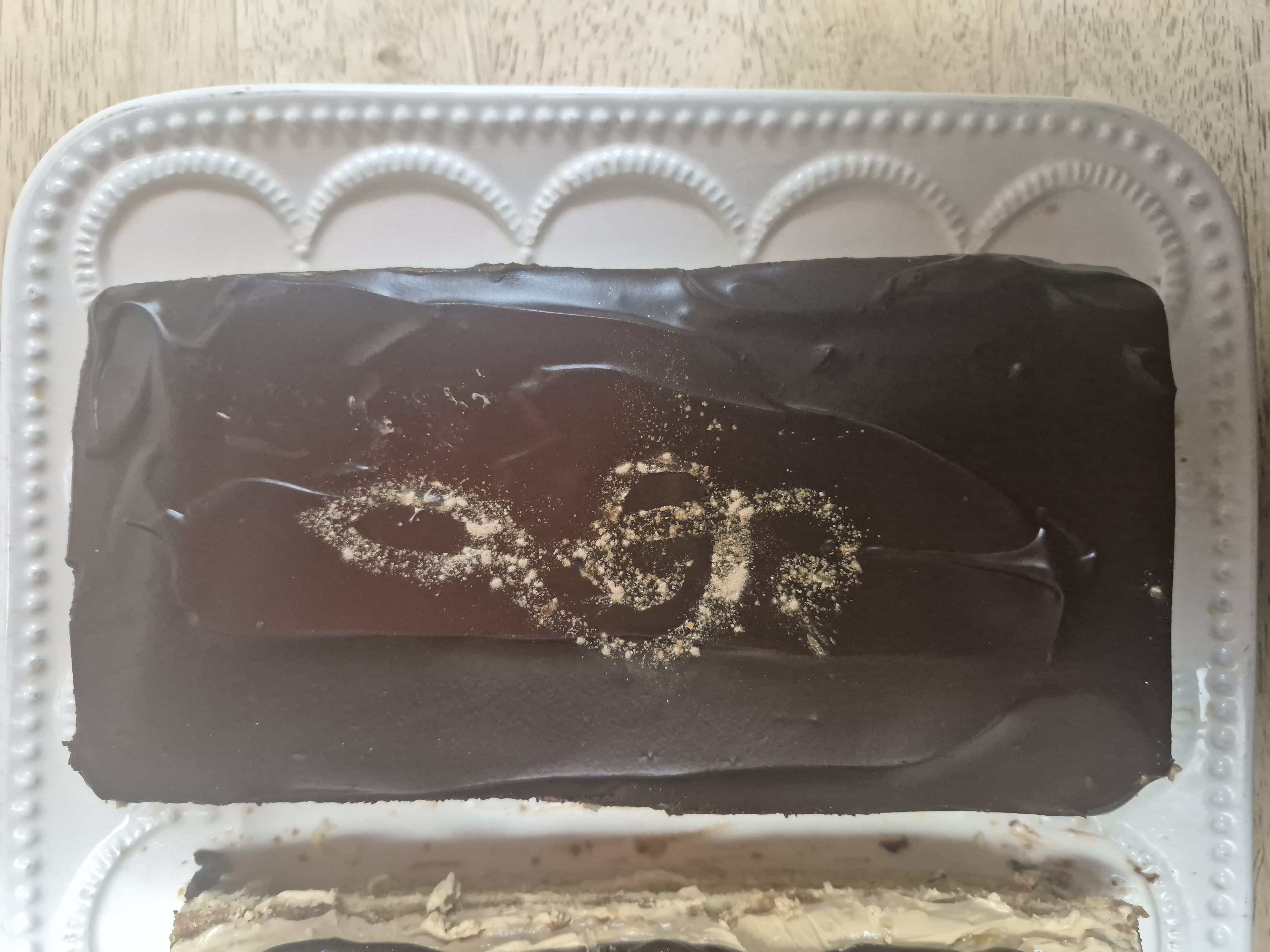 the finished cake