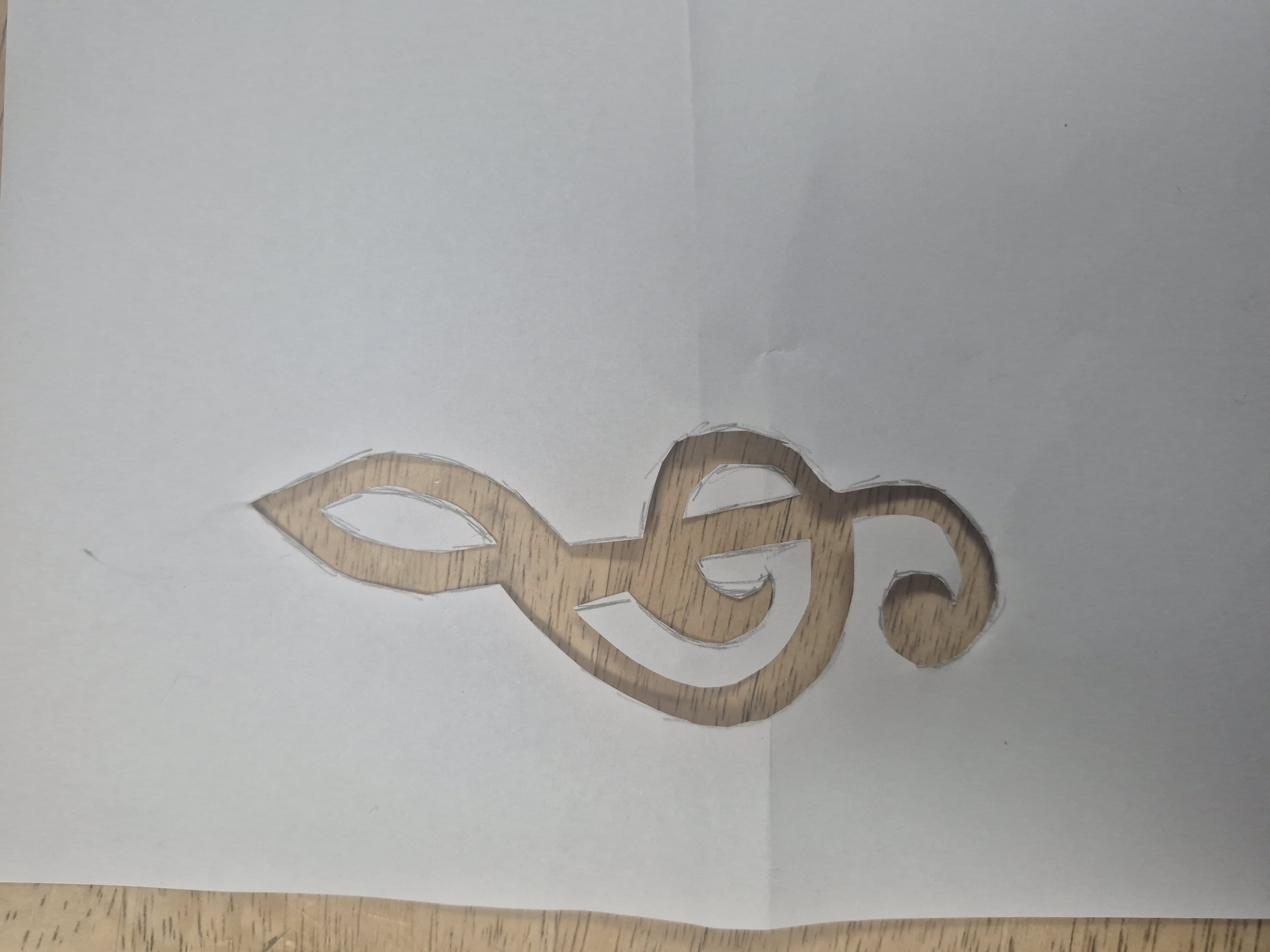treble clef stencil